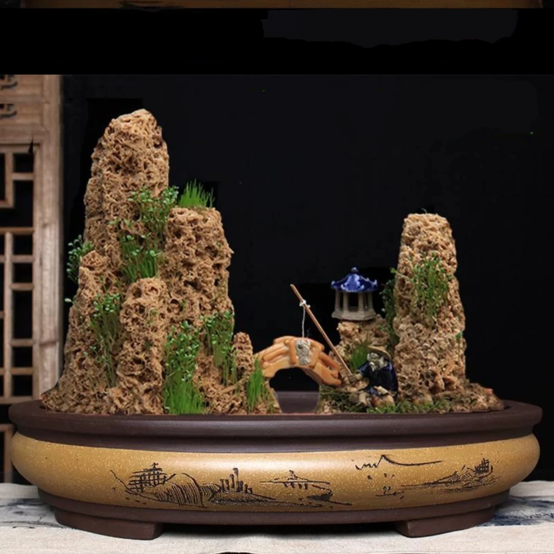 Wholesale Bonsai pot supplier For bonsai lovers Large ceramic pots oval pots for bonsai tree