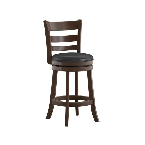 Top Rated Swivel Leather Bar High Counter Stool Kitchen Bar Stools