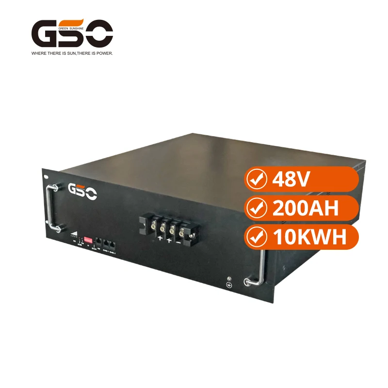 High Quality 48v 200ah Lifepo4 Rack Mount Lipo Battery Lithium Battery For Solar System