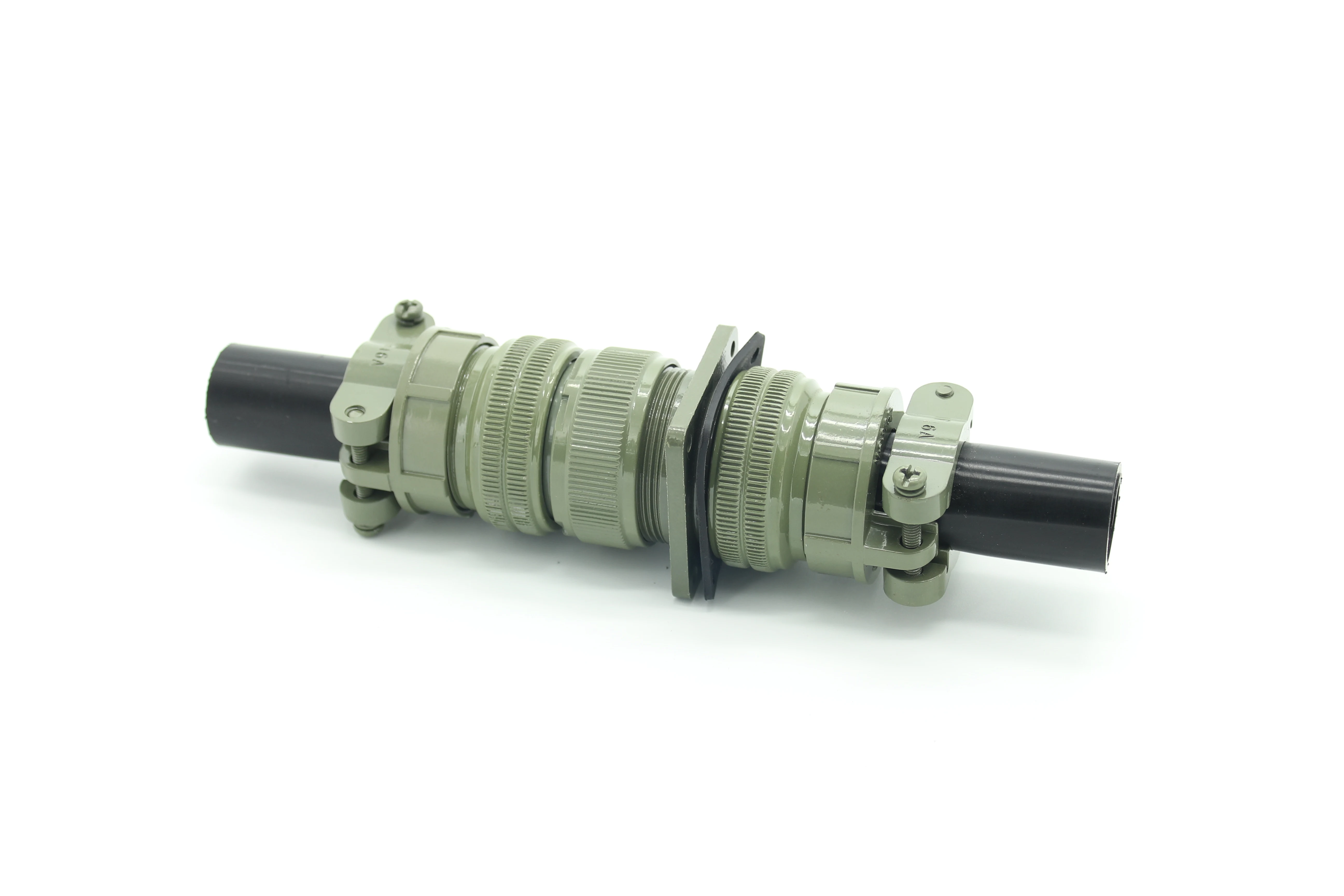 Mil Dtl 5015 Series Silver Contact Cadmium Plating Olive Green Circular Metal Connector 3100a 20-11p