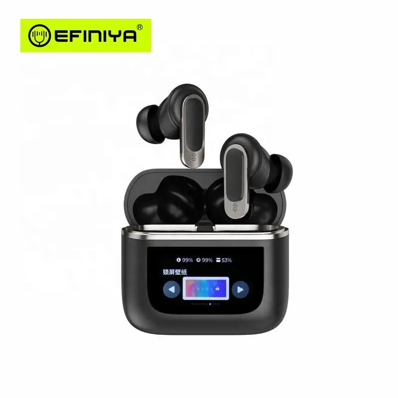 New V5.4 TWS Headphones Earphones ture wireless Noise Cancelling Wireless Earbuds smart touch LCD Screen enc anc Headphones