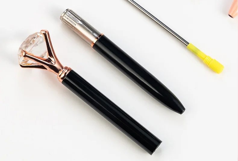 Custom Logo 0.5 mm Ballpoint Signature Wedding Diamond Pen