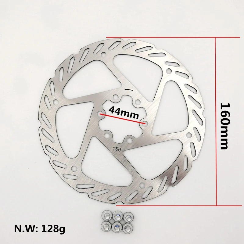 MTB Disc Brake Bike Alloy Mechanical Disc Brake rotor 160MM Calipers Clip Rotor Set Front Rear Mountain Bicycle Parts