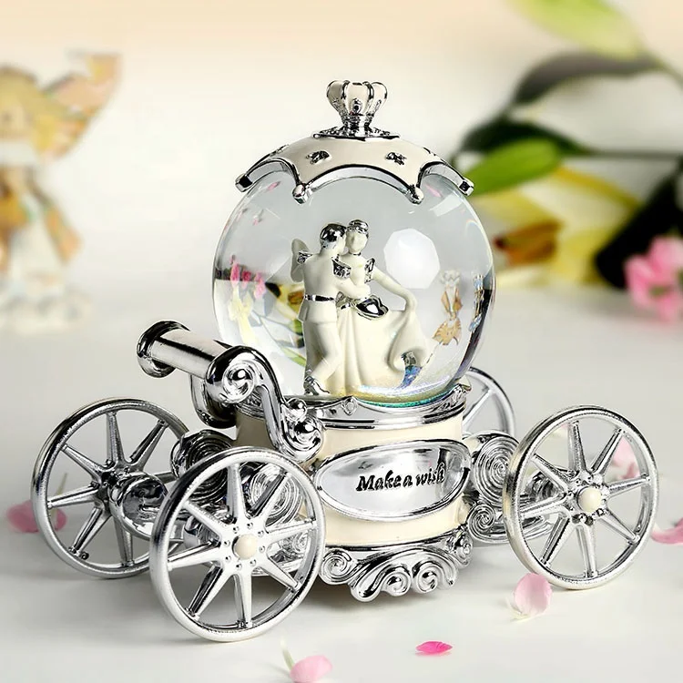 Романтическая жемчужная Музыкальная шкатулка с изображением белого цвета слоновой кости и серебра