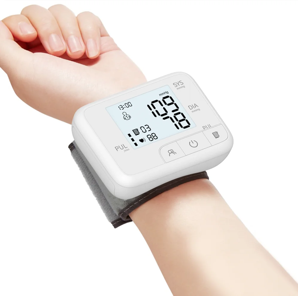 AOJMEDICAL 2x90 Memories Automatic Electronic Sphygmomanometer Digital Tensiometer Wrist BP Monitor Blood Pressure Monitors