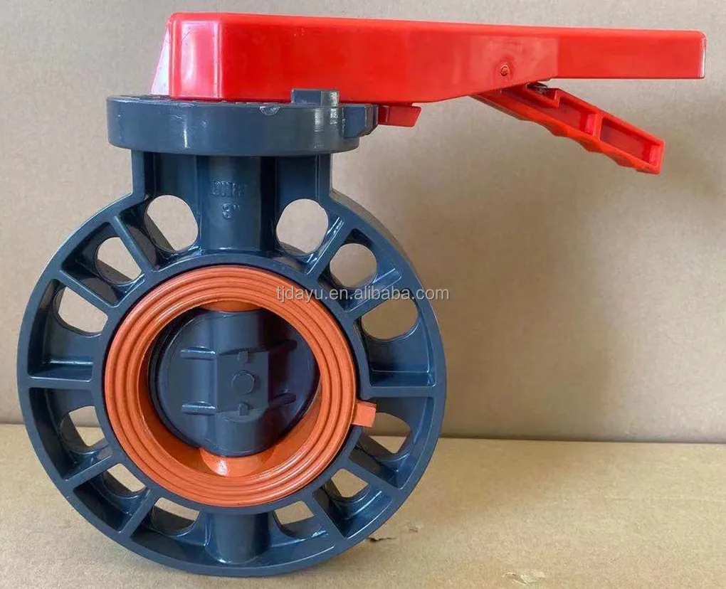 ATA cheap sale dn50 to dn400 handle lever manual butterfly valve  bare stem for electric pneumatic actuator