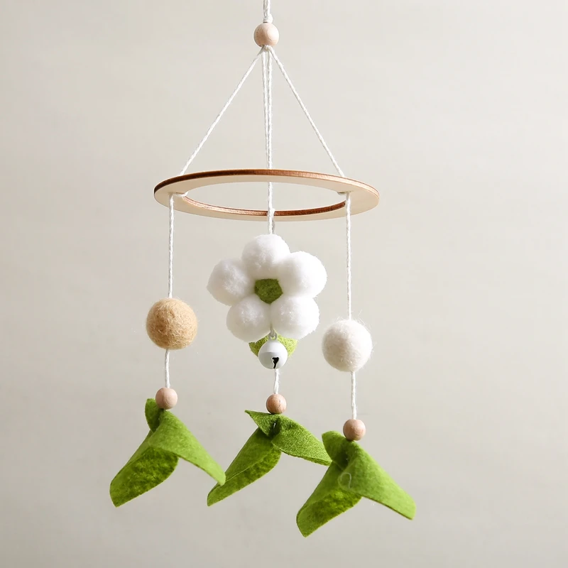 Оптовая продажа подвесные игрушки детская кроватка бамбуковый детский мобильный войлок