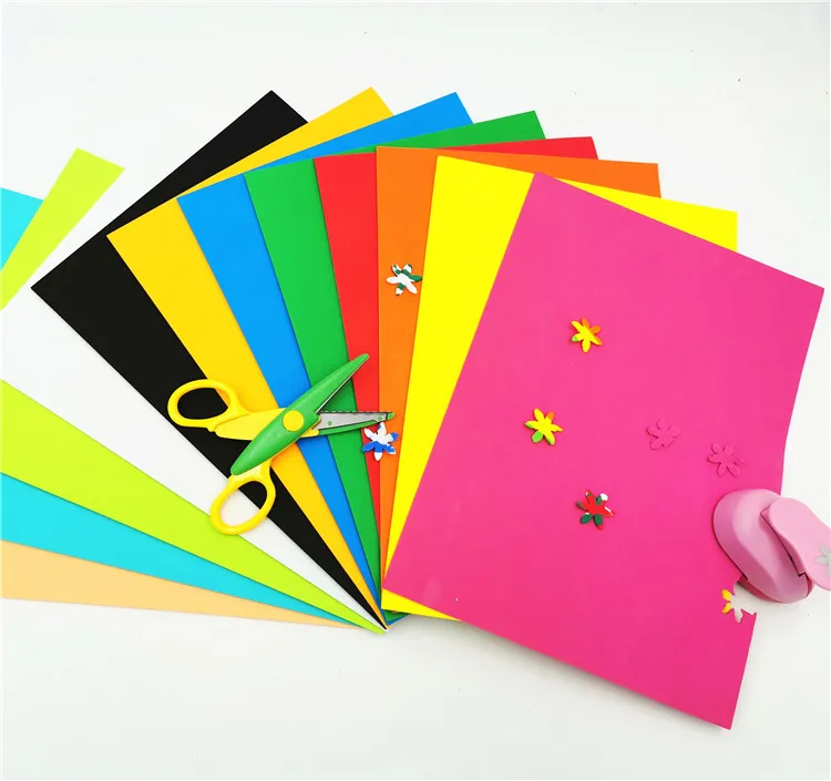 Super Quality Color EVA Foam Board for Sale in A4 50x70 60x90cm Size Different Thickness with Self Adhesive Backside