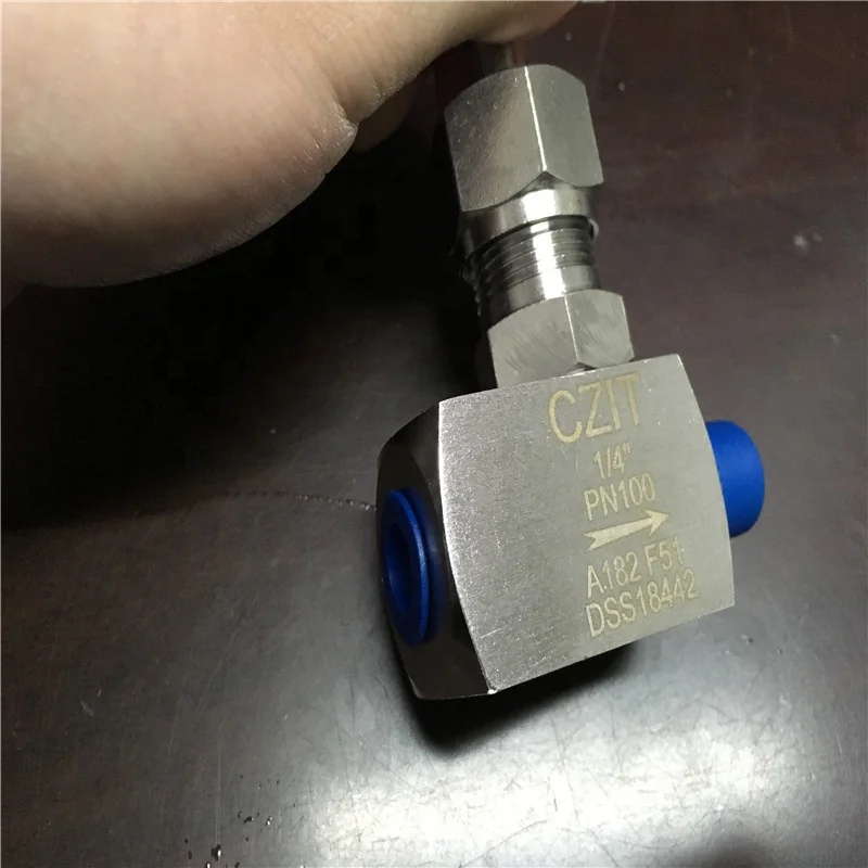 Игольчатый клапан из нержавеющей стали 316 PN20 1/2 дюймов PN100 A182 DSS18442 F51 поставляется игольным клапаном китайского