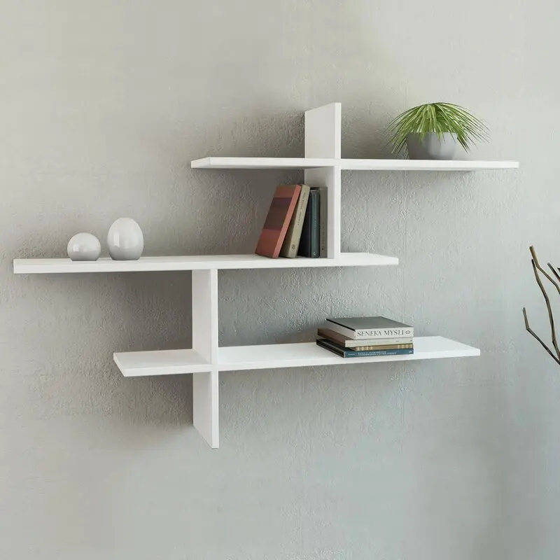 Customized Home Decor Eco-friendly Modern Wall Shelf, Luxury Creative Wooden Wall Shelf For Wall Mounted Shelves