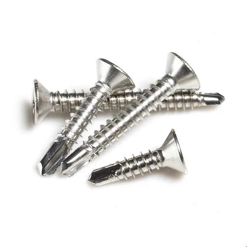 High quality stainless steel galvanized cross countersunk head drilling screws flat head self-tapping self-drilling screws
