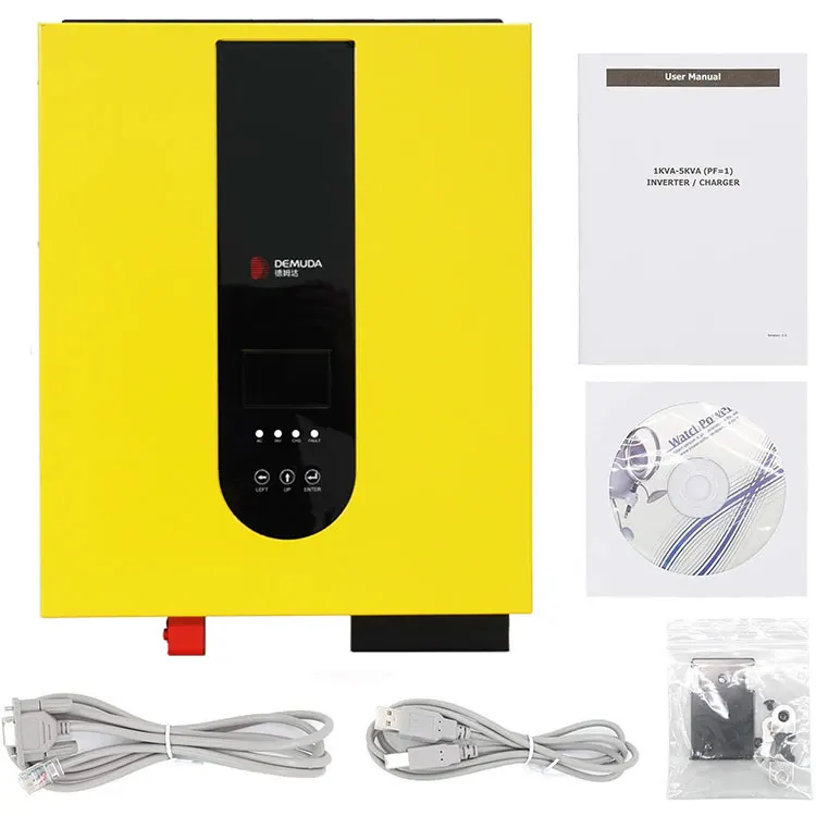 Lifepo16 Battery MPPT Hybrid Inverter 24v 48v DC to 220V AC 3500W 8 kw hybrid inverter