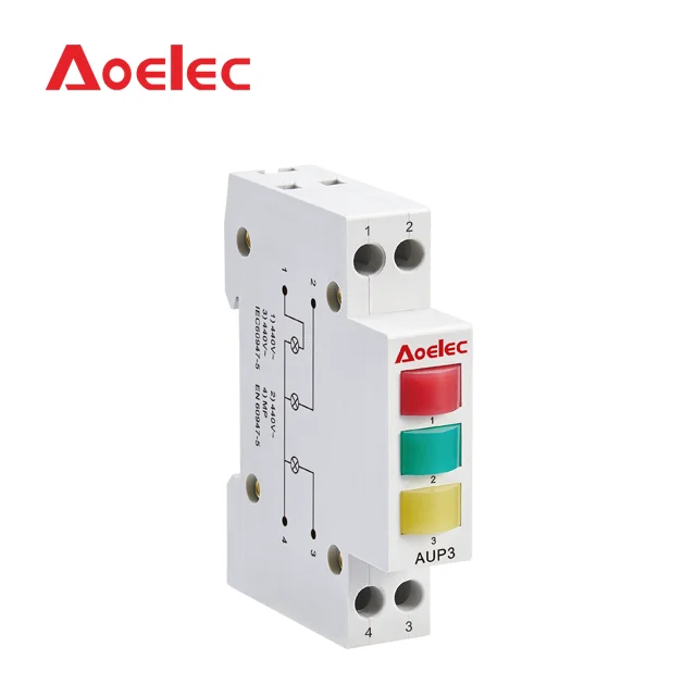 AUP3 CE mark indicating light 120V signal lamp