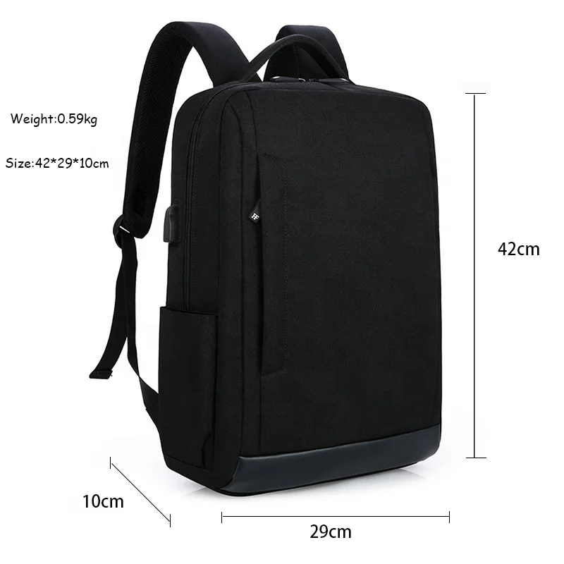 Nylon Luxury Boys Business Mens Leather Laptop Backpacks Travel with Compartments Book Bag Men Waterproof School Computer Bag
