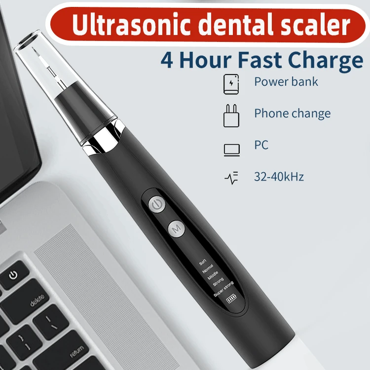 2023 New Teeth Cleaning Kit OLED Display 5 Modes Calculus Tartar Remover Electric Dental Tool Ultrasonic Tooth Cleaner