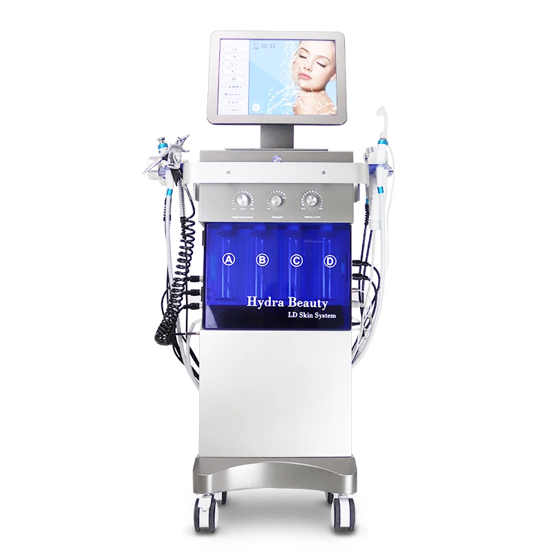 12 in 1 Water Oxygen hydro dermabrasion aqua peel facial removal black head Face lifting microdermabrasion beauty machine