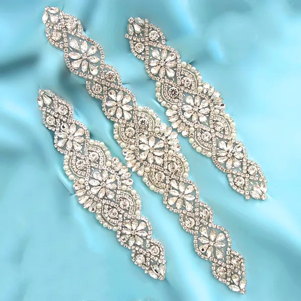 Wholesale Crystal Flower Rhinestone Sew On With Double Layer Flatback Rhinestone