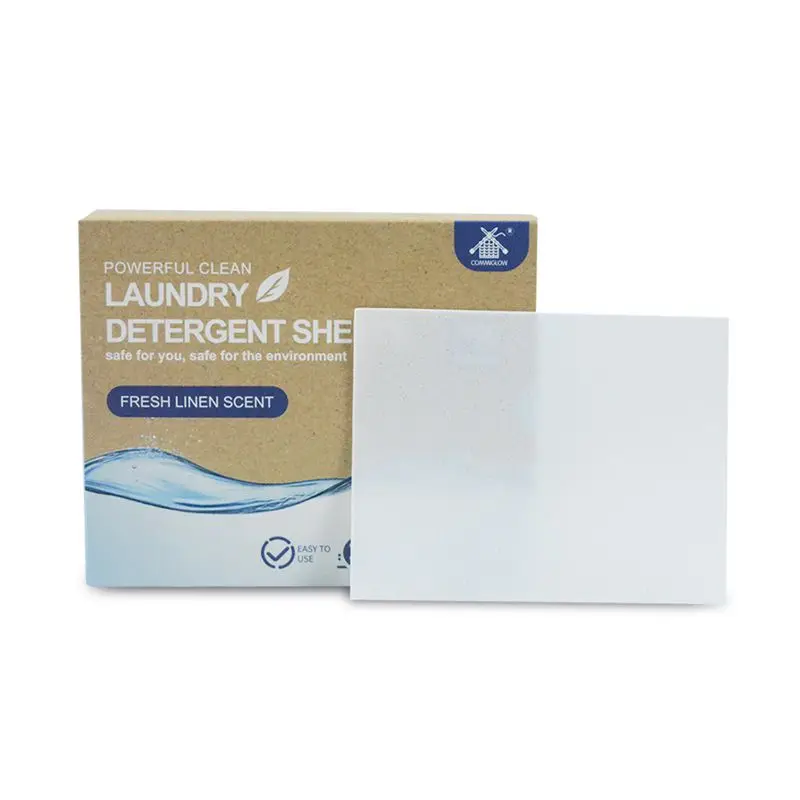 Wholesale Household Fresh Scent No Plastic Phosphorus Liquidless Cleaning Laundry Detergent Sheets