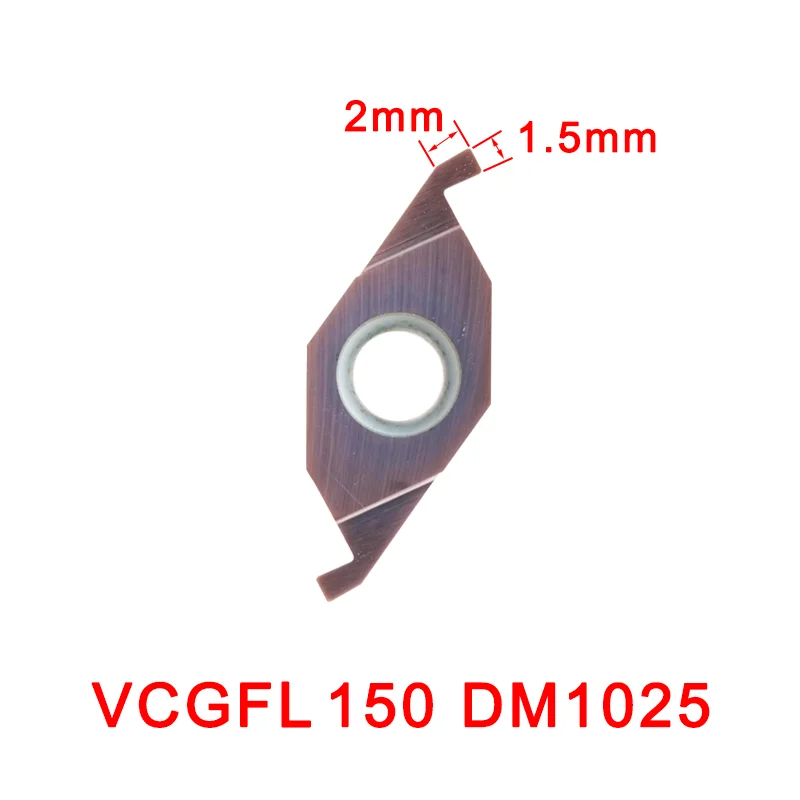 Precision Slant Bed Type CNC Lathe tools Left hand Seal ring machining end face carbide grooving inserts