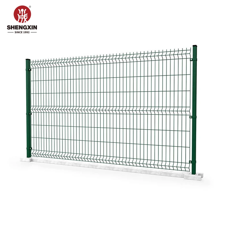 Construction System Models 3D Decor Garden Fence With Steel Frame And Galvanized Finish Welded Wire Mesh Driveway Gate