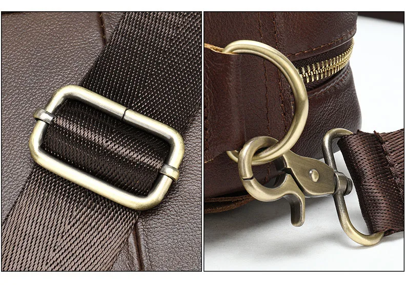 New Fashion Black Brown Waterproof Vintage Berifcase Sling Bag For Men PU Leather Laptop Bag Hot Sale