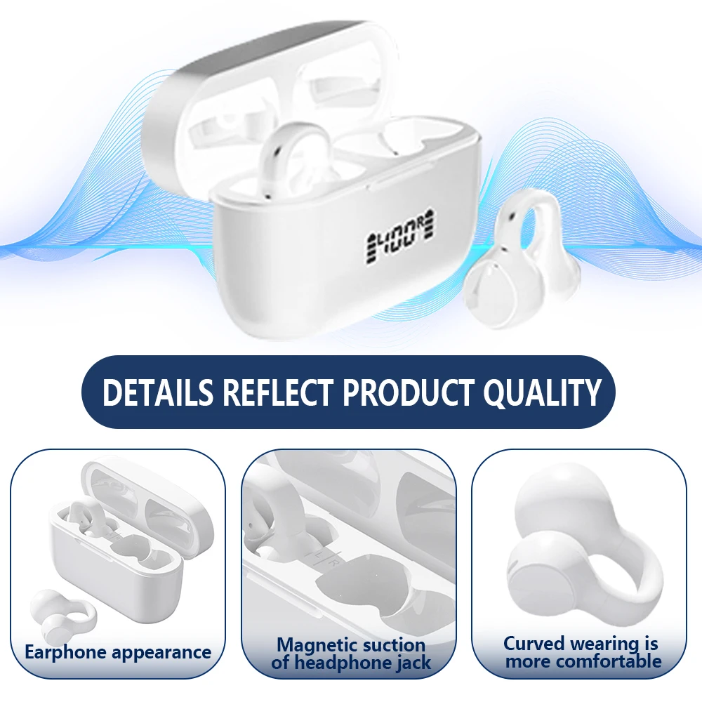 New Arrival Customized open-ear sport gaming headsets mini true tws wireless headphones Sports Fitness  Gaming Earphones