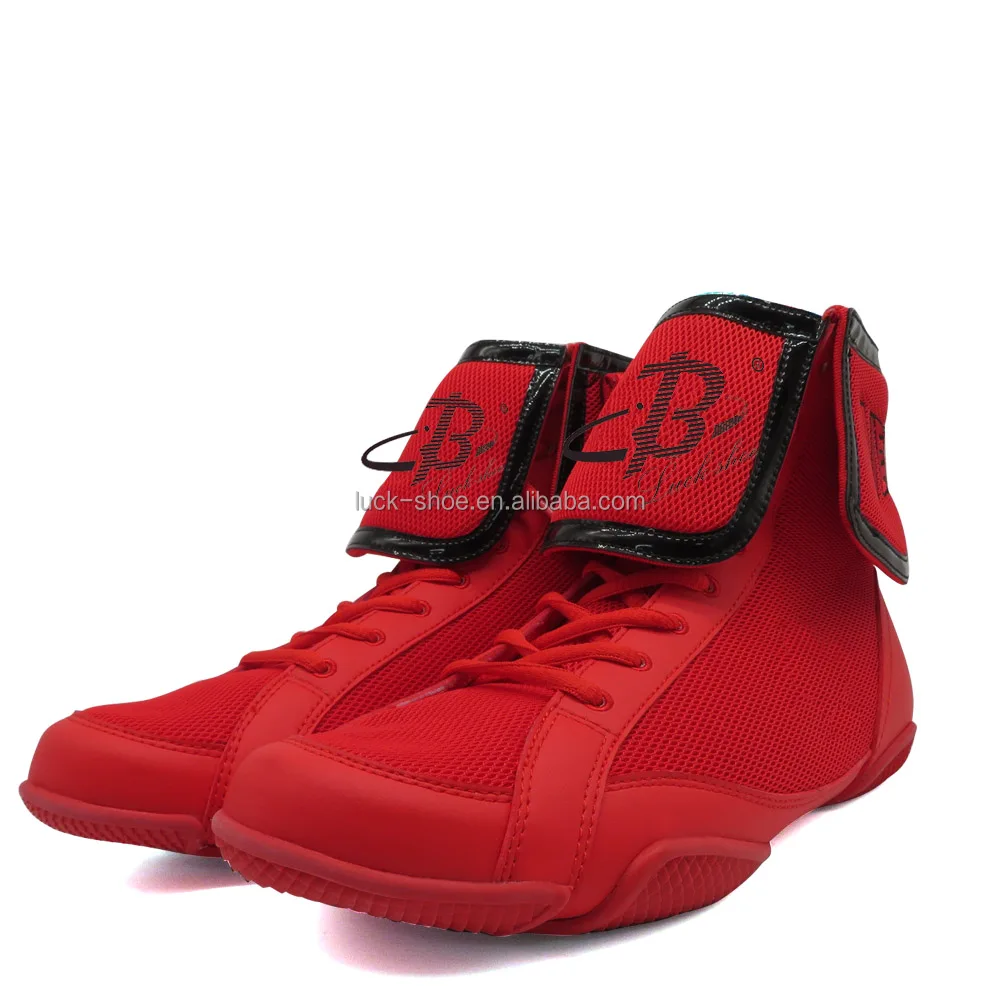 China factory wholesale cheap price customize box training shoe Boxing wrestling boots anti slip breathable gym sport sneakers