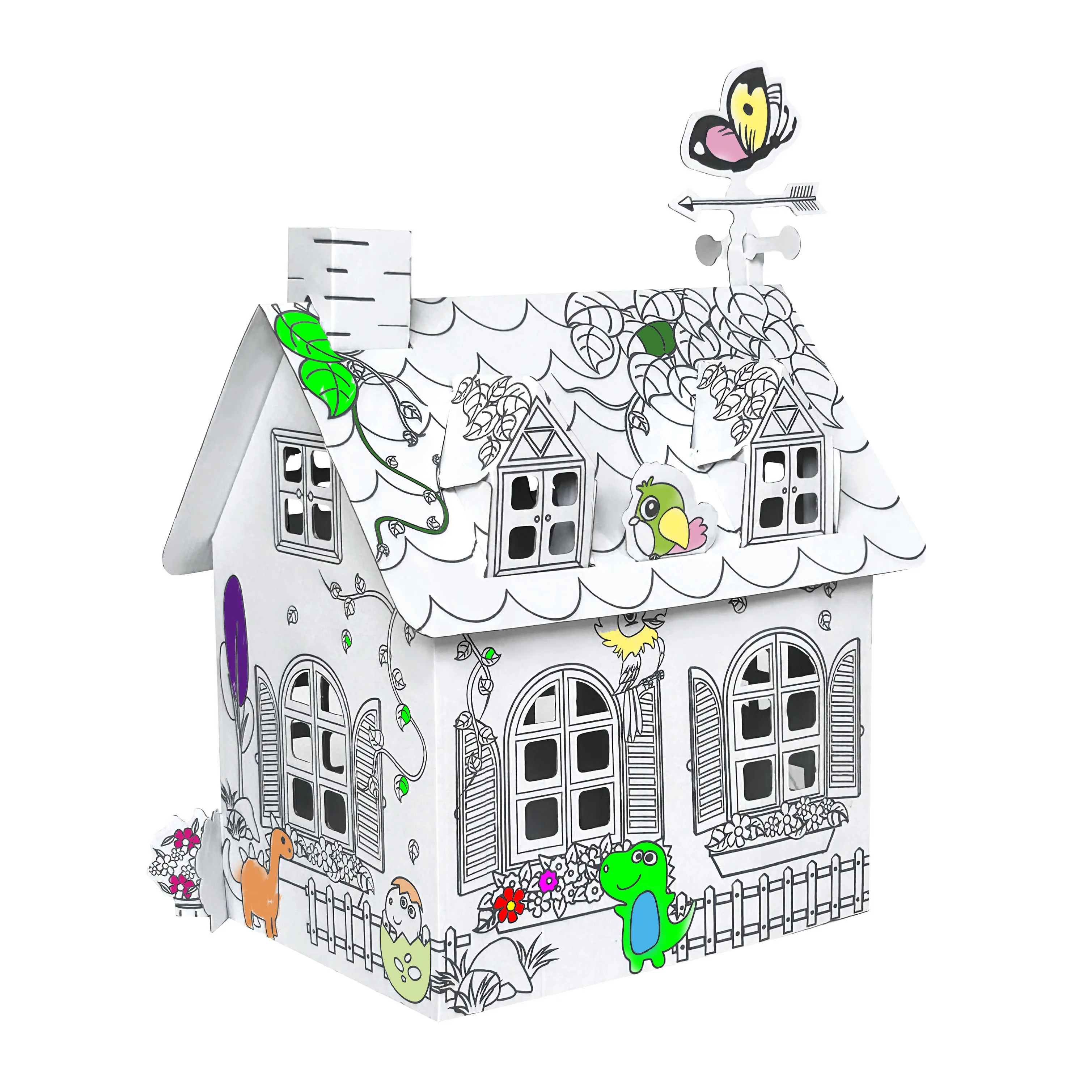 Custom Educational drawing Toys Learning Activities Toys House Playhouse Cardboard for kids