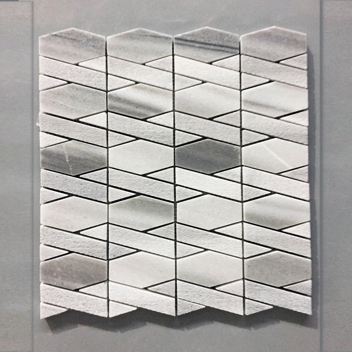 Marble Honed backsplash mosaic ties cheap polished stone murals