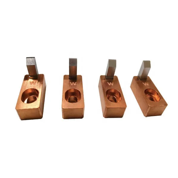 Spot Welder Resistance Welding Water Injection Spot welding head 16*50 chrome zirconium copper inlaid tungsten electrode welding