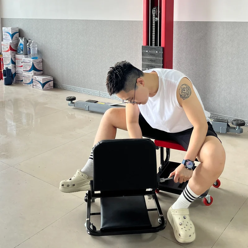 ET Factory 36 inch 2 in 1 Z Creeper 300LBS Mechanic Rolling Garage Shop Seat Low Profile Stool for Auto Repair