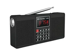 Dewant L-528 tuning digital blue tooth alarm clock radio AM FM with big flashlight and 3W*2 speaker