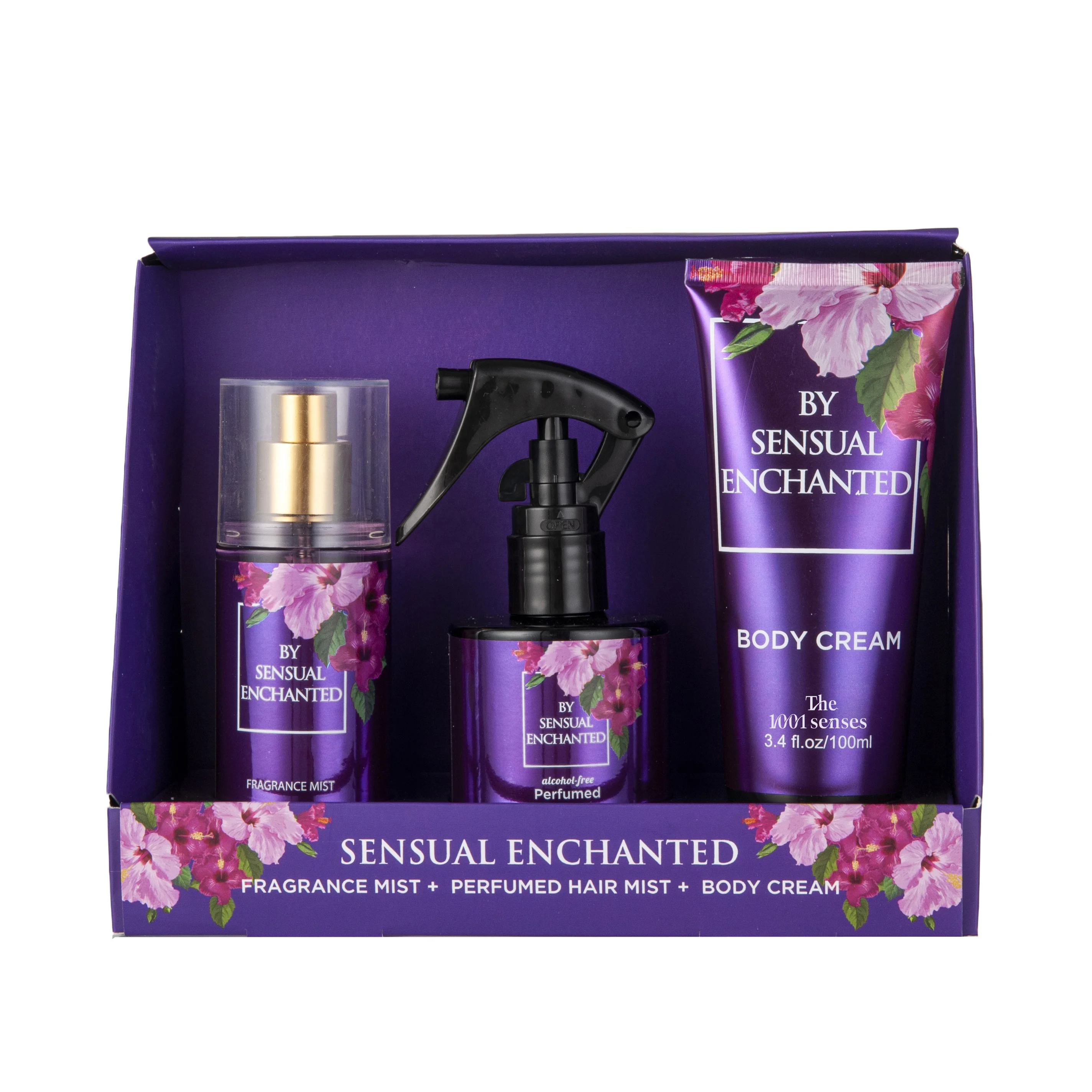 2024 Wholesale Private Label The 1001 Senses brand Christmas Set body Mist hair mist set SENSUAL ENCHANTED