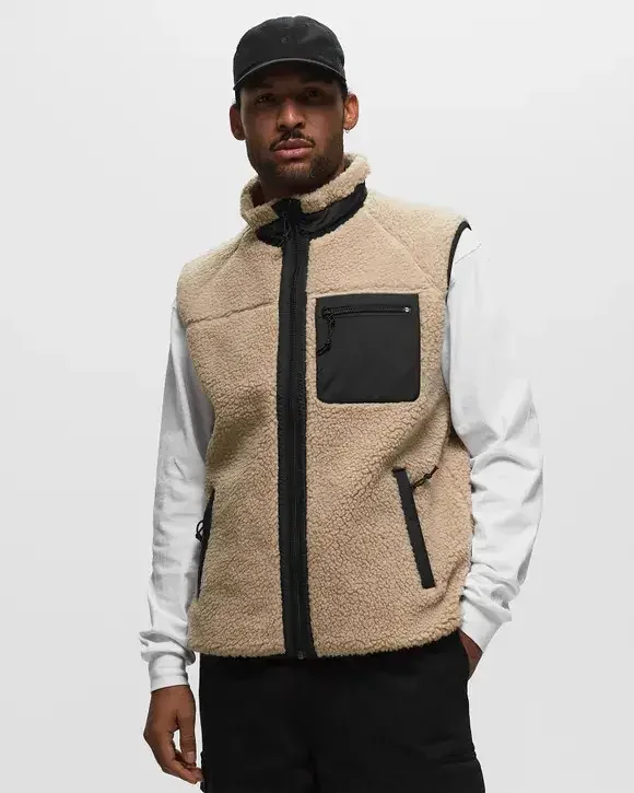 Fashion Design Men Fleece Vest High Quality Polyester Fleece Sleeveless Vest