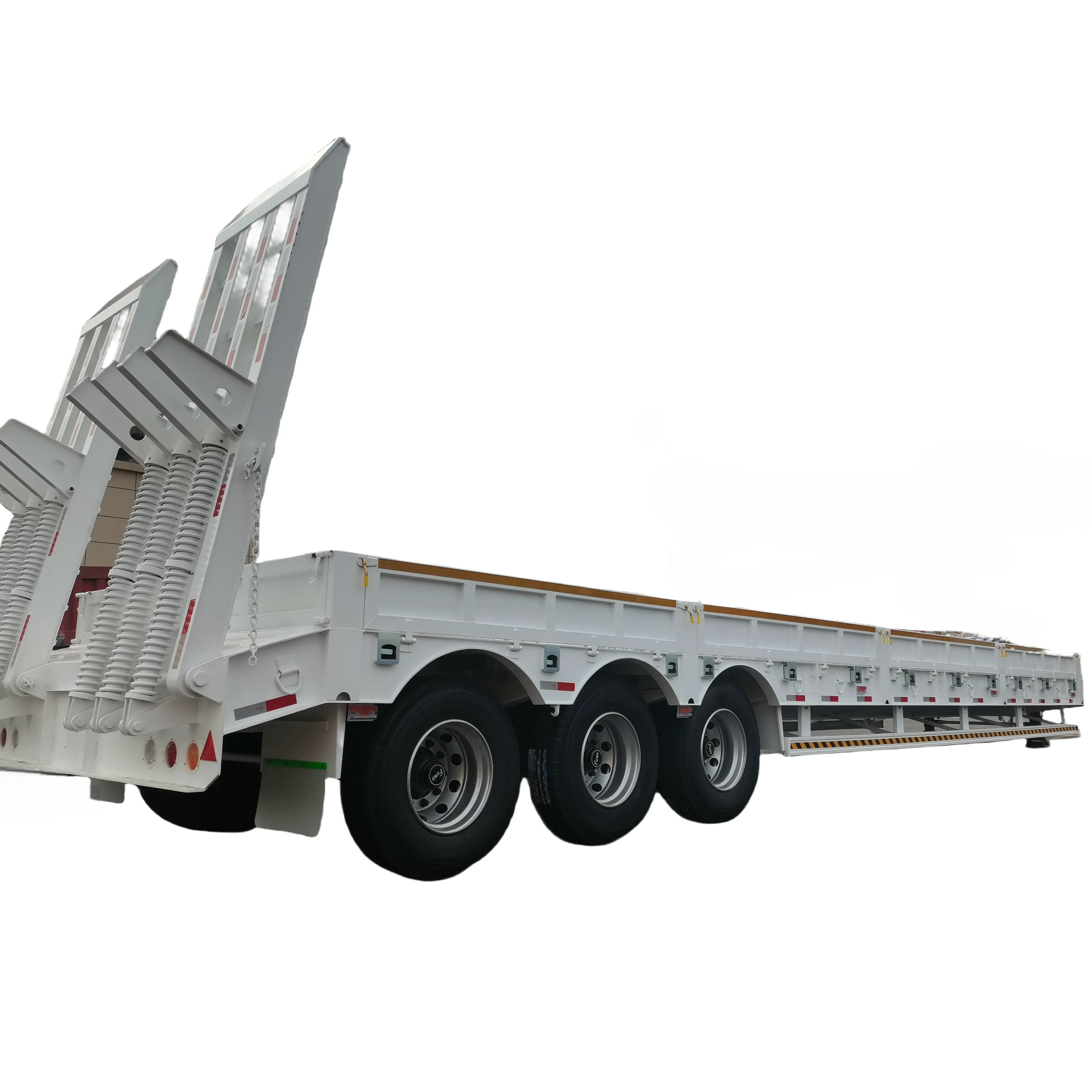 3 Axle width can be expanded to 3m . Heavy duty gooseneck low bed semi-trailer for mechanical wood transportation