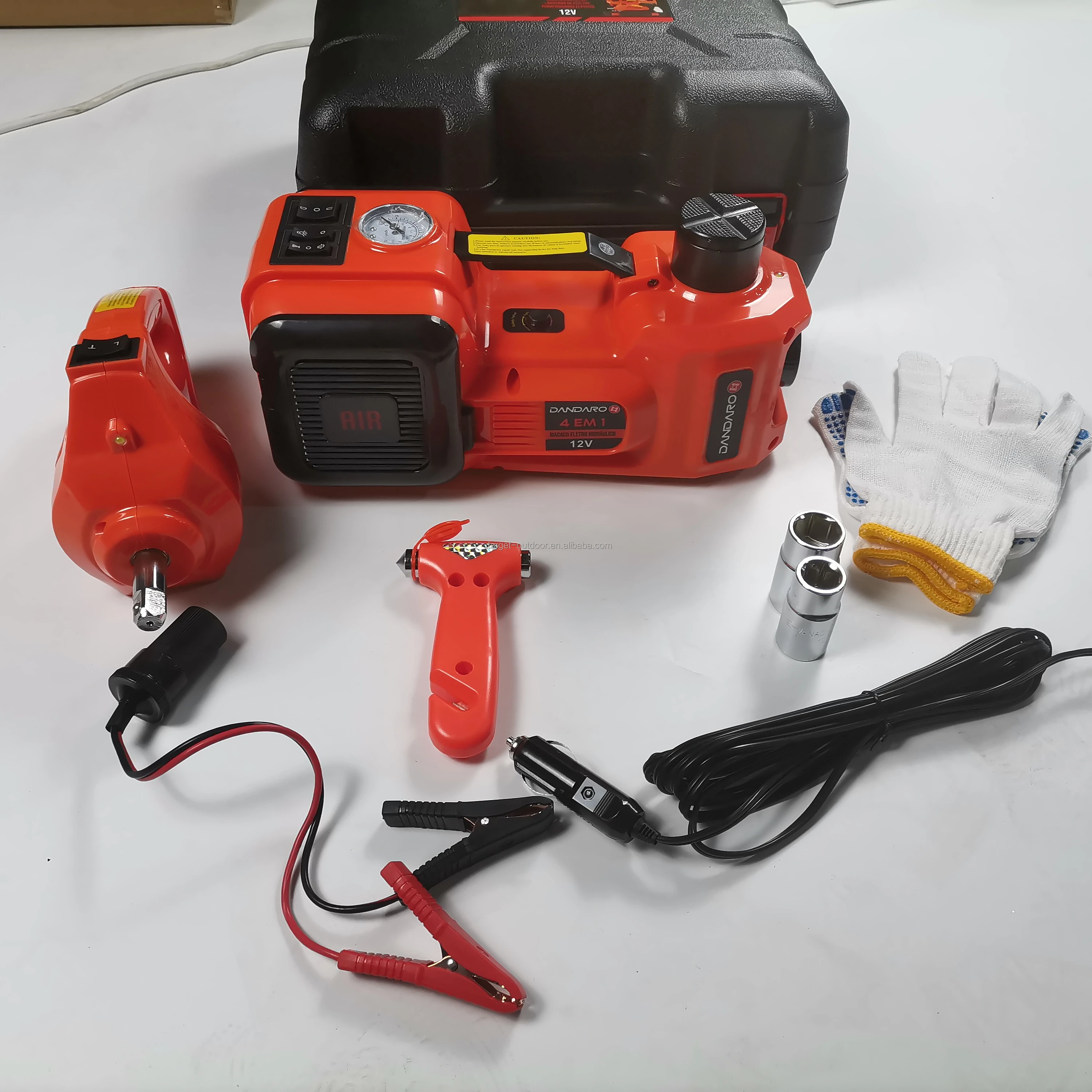 2022 Hot Sale quick 5ton Electric Car Hydraulic outdoor Jack Vehicle Tools 5 Ton 12v Electric Car Jacks kit