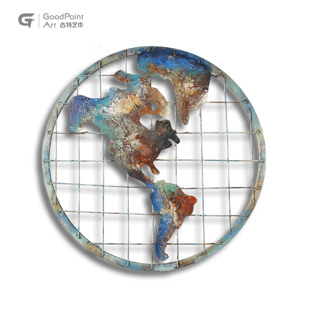 
Map design wall decor for kids room hanging wonderful metal map 