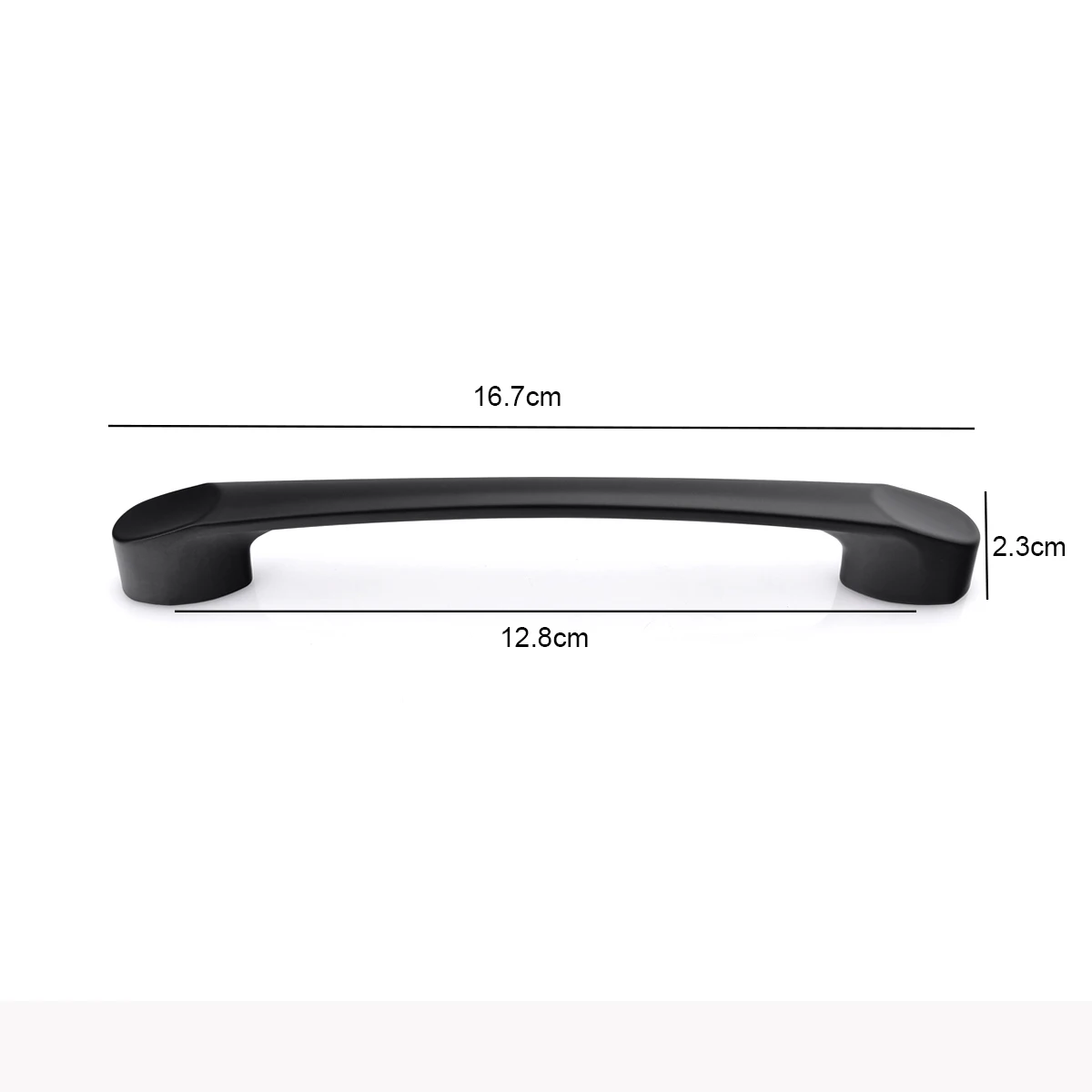 WEKIS Nordic Zinc Alloy Square Furniture Hardware Matte Black Wardrobe Dresser Cabinet Handles Flat Black Door Pulls Handles