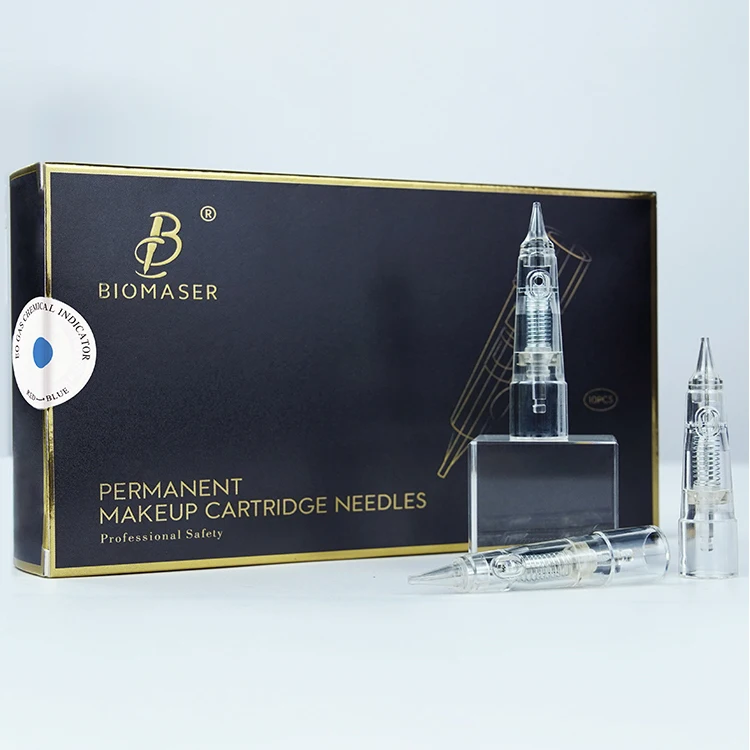 Biomaser Sterilized Tattoo Needle Cartridge 1R-0.25MM For eyebrow/eyeliner/lips/meso