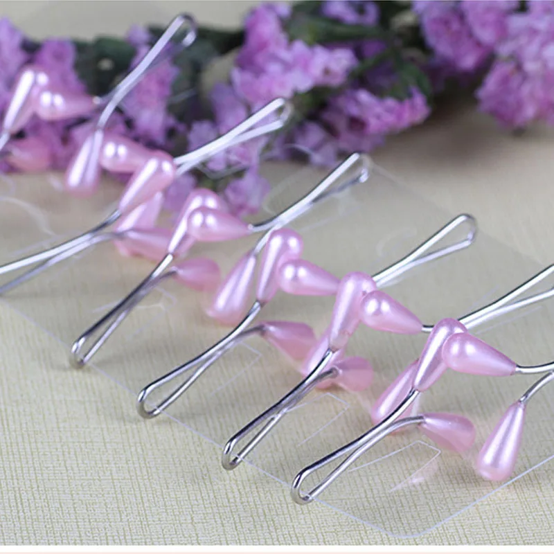 Hot Sale Muslim Faux Pearl Scarf Clips U Shaped Hijab Pins for Women Wedding Dress Decorative