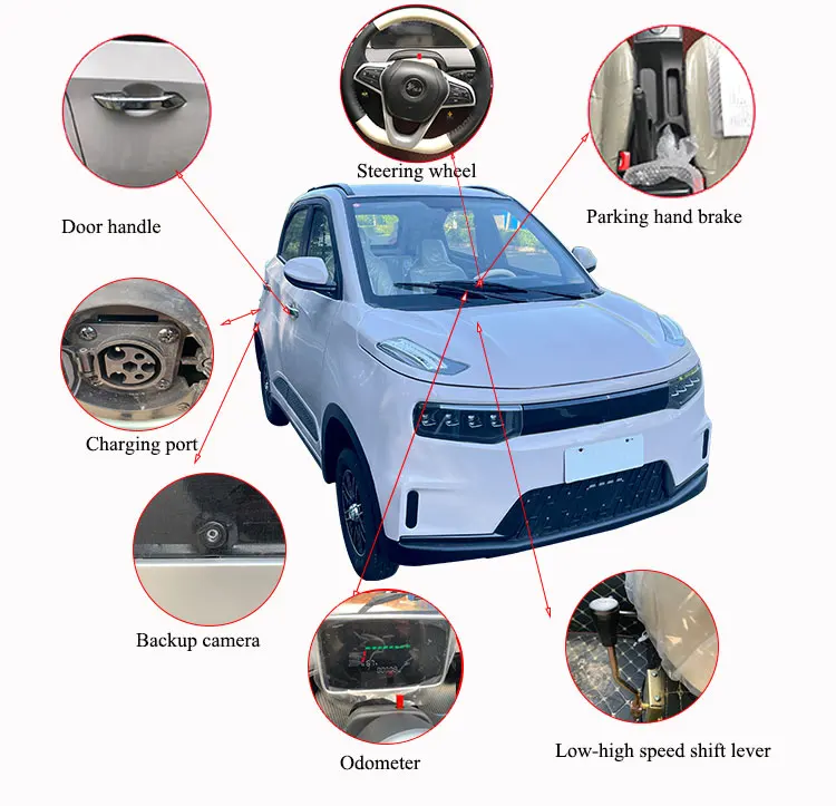 Hot Sale New Energy Adult Four Wheel Mini Electric Small Car Made In China with cheap price  electric rickshaw