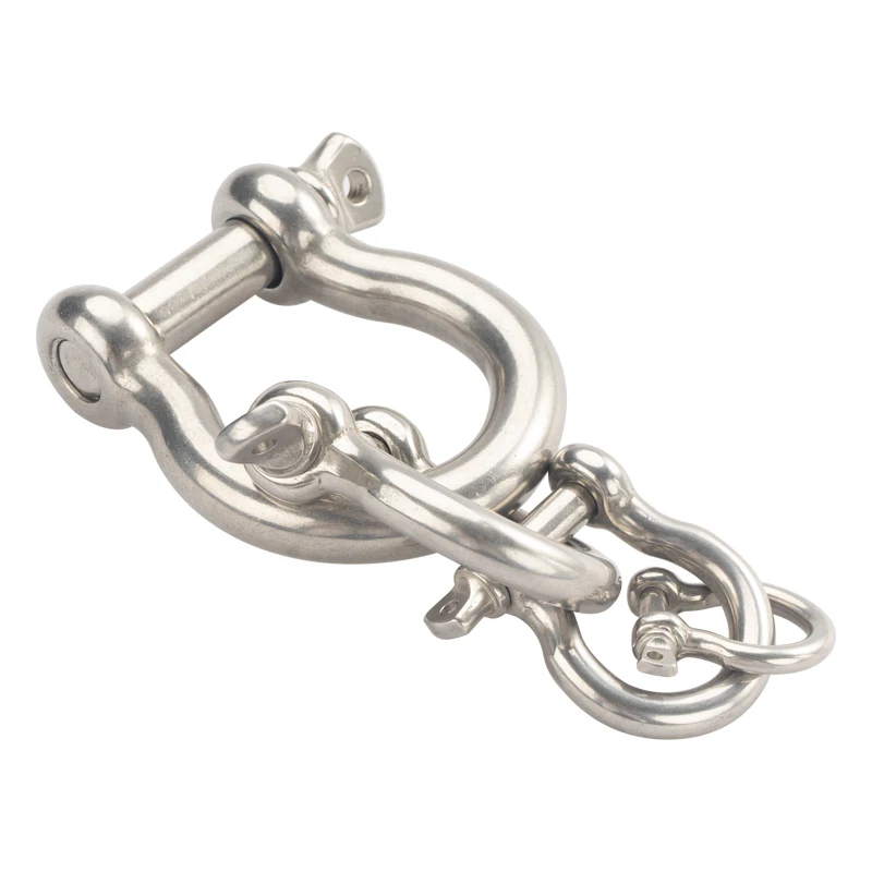 High Receiver Bow Shackle Bolt Type With Safety Pin Bolt Type High strength forged Bow Shackle bolt shackle made in china
