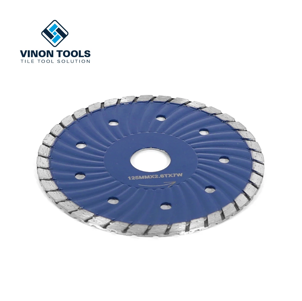 125mm Wet Trade Diamond Profi Wave Sharply Saw Blade For Cutting Stone