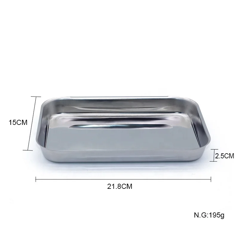 High quality food pan 304  stainless steel 3 pcs food tray