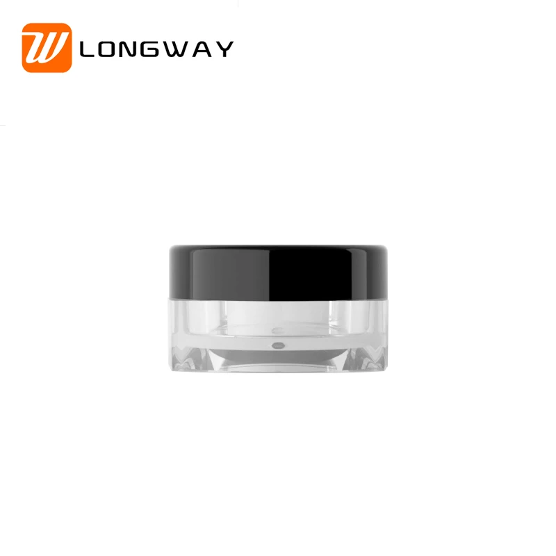 Cosmetic Container Ps Jar Plastic Cream Jar Round Wholesale Multi-color 3g Plastic Plastic Containers with Lids Cosmetic Packing