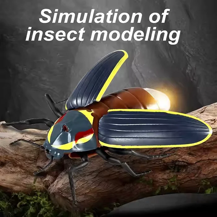 Remote Control Insect Rc Firefly Lighting Simulation Beetle Animal Toy Electric Halloween Prank Toys