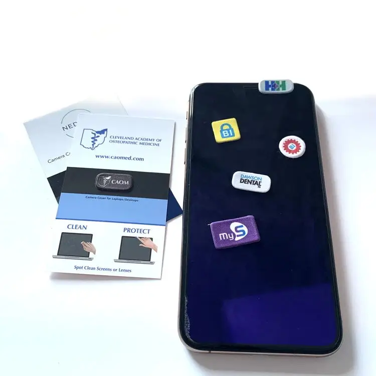 Wholesale Sticks to Phones as Webcam Privacy Cover  Custom Mobile Phone Sticky Screen Cleaner  Microfiber Sticker