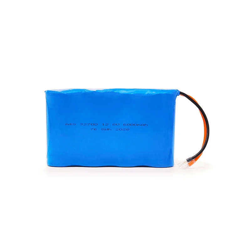 Customized 12.8v LiFePO4 Battery pack 32700 4S 12V 6AH lithium iron phosphate battery pack 12 v