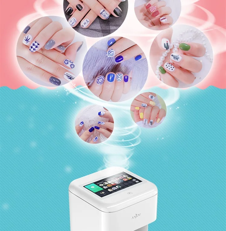 Manicure Art Full Hand 3D Printer Koizumi Colour Child Finger X1 Sur Ongle Nail Pattern Printing Machine