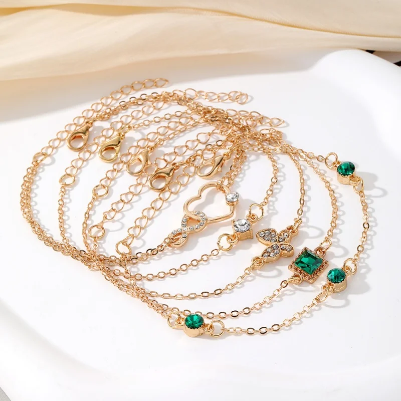 4PCS Set Bracelets Wholesale Fashion Jewelry Charm Bracelets Sets For Women